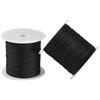 Craftdady - 2 rotoli di filo di nylon nero 0,4 mm, intrecciato, ideale per perline, corde per macramè, braccialetti dell'amicizia, creazione di gioielli fai da te, nodi cinesi