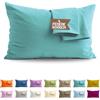 SoNiT home decor SONIT - Set 4 Federe Verde Marino Cuscino Letto 50x80 cm 100% Cotone con Chiusura a Busta, Morbidi e Traspiranti, Letto Matrimoniale, Fodere Guanciale Lavabili Biancheria Letto, Made in Italy