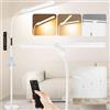 OUTON Lampada da Terra LED Dimmerabile, Controllo Della Temperatura a 4 Colori, Telecomando e Controllo Touch, Soggiorno, Camera da Letto, Ufficio 1 ora Timer, Bianco