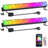 BOSITE 2PCS Faretto RGB, 30 W RGB LED Wallwasher con telecomando a 360°, faretto LED per esterni, IP66, impermeabile, timer, effetti di luce LED per discoteca, Halloween, Natale