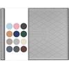 URMONA Tappetino Sottolavello Silicone 48 x 71 cm, Mobile Cucina e Bagno | Protezione mobile, mensole organizer, impermeabile, bordo rialzato, facile pulizia, uso cucina bagno e vano (Grigio chiaro)