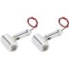 Tonysa Mini Faretto a LED da 2 Pezzi DC12V 1W Angolo di 30 ° Luci D'accento per Interni Vetrina per Gioielli Luce Spot per Armadietto KTV Scaffale Corridoio (Luce calda)