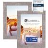 CABBEL confezione doppia (set di 2) cornice per foto 13x18 cm, Grigio (Calcestruzzo), robusta cornice in legno MDF, plexiglass