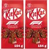 KITKAT Macchinine F1 ricoperte di Cioccolato al Latte ripieno, Sacchetto 154g (Confezione da 2)