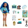 Monster High Self-Scare Secrets - Cleo de Nile, set con bambola e accessori, 13 sorprese a tema come un set per la ceramica e trucchi inclusi, 4+ anni, JMG74