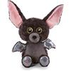 NICI Glubschis 62644 Baako Pipistrello di Peluche Morbido, tenero Pupazzo per Coccole e Giochi, per Adulti e Bambini, 45 cm, Nero, Colore