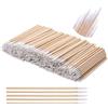 Yicaam 800 Pezzi Tamponi di Cotone Appuntiti, Tamponi di Cotone con Punta di Precisione con Bastoncini di Legno, Applicatore con Punta in Cotone per Tatuaggio, Estensione Delle Ciglia - 10 cm