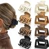 Hcimooy Confezione da 8 fermagli per capelli a doppia fila, piccoli artigli per capelli, 4,1 cm, opachi, graziosi, per donne e ragazze