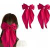 CBMZHF 2 fermagli per capelli rosa e un fiocco in fiocco