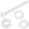 AERZETIX Kit di 30 viti M3x30 mm / 30 dadi M3 / 60 rondelle piane in poliammide