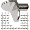 Your Day Mate Supporto Mensola D5, 48 pz, Reggimensole per Fori Ø 5 mm, Per Ogni Tipo di Mensole, in Metallo, Antiruggine, Accessori di Supporto per Ripiani, Supporti per Mensole e Mobili, Perni per Mensole, pins