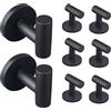 MUTUACTOR Gancio magnetico resistente, gancio magnetico per porta, con terra rara, aula, cabine da crociera (8 pezzi)