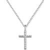 Engelsrufer croce collana con pendente per le donne 925-argento tempestata di 16 bianco Zirconia lunghezza 38 cm più 4 cm
