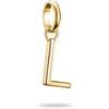 Thomas Sabo Charm Club Connect Ciondolo Charm Lettera L Placcatura Oro 18k Argento 925 Riciclato CC1218-413-39
