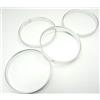 Felgenfactory 4 Anelli di centraggio in alluminio/alluminio in argento 74,1 mm - 72,6 mm