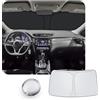 CDEFG [Aggiornamento] CDEFG Compatibile con Nissan Qashqai J11 2014-2021 Parasole Coperture Parabrezza Ombrellone Anteriore Parabrezza Auto Parasole Accessori
