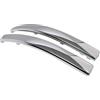 VHEUHZ Modanatura paraurti anteriore per auto, cromata, argento, sinistra e destra, compatibile con Fiat 500 dal 2007 al 2015 735455057 735455056
