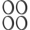 INFINAUTO Anelli Centrici Mozzo Nero 4pz Auto Policarbonato 71.6mm A 64.1mm | Diametro Esterno: 71.6mm, Diametro Interno: 64.1mm, Spessore: 10mm. Riduce Vibrazioni. Installazione Diretta.