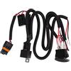 EVTSCAN Kit cablaggio clacson 12V 24V 40A, kit relè cablaggio clacson Bobina in rame puro ritardante di fiamma per corna di lumaca camion auto