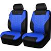 CAR PASS Coprisedili auto per anteriori con stampa 3D, compatibili con airbag, installazione rapida, universali per auto, camion, SUV (Anteriore, Nero e blu)