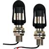 GBKDQQ Supporto di montaggio per faro, set da 2 supporti per faro a luce rotante per trattore, faro di riconoscimento a luce rotante Ø 24 mm, supporto in metallo con polo DIN flessibile con filo e