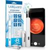 Udivita Otoscopio Pulizia Orecchie con Telecamera 1920p WiFi 3,6mm Rimozione Cerume Adulti Bambini Animali - UdiGuard Pulitore Orecchie Digitale Bianco con 6 Luci LED - Compatibile con Android iPad iPhone