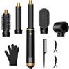 KYN Spazzola Asciugacapelli 5 in 1, Multifunzione Hairstyler con Arricciacapelli Automatico, Asciugacapelli, Piastra Lisciante, Spazzola Rotante, Asciugacapelli Agli ioni con 3 Livelli di Temperatura