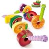 Hape Set di gioco - Festa della frutta con bruchi