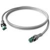EasyLan Cavo patch EasyLan DualBoot PushPull IP20, Cat.6A (Classe EA), S/FTP, grigio, 7,5 m