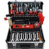 FAMEX 440-93 - Cassetta degli attrezzi riempita con set di attrezzi di qualità professionale