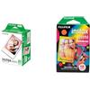 Fujifilm Instax Mini Pellicola, Motivo Arcobaleno, Confezione da 10 Pezzi & 16386016 Instax Mini Film Pellicola Istantanea per Fotocamere Instax Mini, Formato 46x62 mm, Confezione da 20 Foto