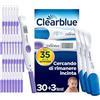 Clearblue Test di Ovulazione Clearblue Digitale Avanzato. Aumenta le tue possibilità di rimanere incinta, 1 Portastick Digitale e 30 Sticks + Clearblue Test di Gravidanza Rilevazione Rapida, 3 Test