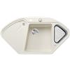 BLANCO DELTA II 527055, SILGRANIT bianco morbido, con interruttore di scarico, con accessori