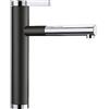 BLANCO 526171 LINEE-S Miscelatore da Cucina, Nero/Cromato