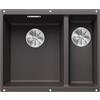 BLANCO SUBLINE 340/160-U - Lavello da cucina sotto-top doppio per basi di lavello con larghezza di 60 cm - SILGRANIT - Grigio - 523549