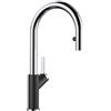 BLANCO 526172 CARENA-S Vario Miscelatore da Cucina, Silgranit Nero/Cromato, Alta Pressione