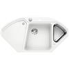 BLANCO 523660 blan cod Elta II Silgranit PuraDur con telecomando per scarico, con accessori, Bianco