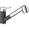 BLANCO WEGA-S II | Rubinetto da cucina in antracite/cromato | alta pressione | con tubo estraibile | antiriflusso | cartuccia in ceramica | qualità sicura dell'acqua e risparmio idrico