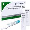 One Step 2 x One Step Test rapido Helicobacter Pylori I Test di screening del cancro del colon I Autotest a casa I Test H. Pylori per diarrea e sindrome dell'intestino irritabile