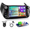Motorsi 4G+128G Motorsi Autoradio Android Per FIAT Fiorino 2008-2016, 7 1280P Android 15 Stereo Radio, A-Pple Carplay Android Auto GPS Bluetooth 5.0 WiFi FM/RDS 2USB Supporta DAB+ OBD2