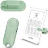 Sycelu RF Telecomando Pagina Turner per Kindle Paperwhite Lettura Kobo Surface Fumetti/Romanzi iPhone Tablet Android Scatto Foto Fotocamera Registrazione Video Trigger Remoti (K2-Verde)