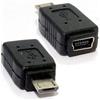 CABLEPELADO Adattatore Mini USB Femmina a MicroUSB Maschio | Convertitore Adattatore USB Micro USB a Mini USB | Femmina a Maschio | Nero | Adatto per telefoni cellulari e MP3 | 1 Unità