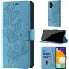 CaseGla Cover per Samsung Galaxy A13 4G/5G/A04S, Azzurro | Blocco RFID, Portafoglio Pelle PU, Flip Libro, Porta Carte, Magnetica Libretto, Antiurto Protezione Completa