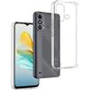 REY Cover in Gel TPU Trasparente per ZTE Blade A53 - A53 Plus, Ultra Sottile 0,33 mm, Morbido Flessibile, Custodia Silicone