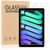 Coiwxmoi 2 Pezzi, Pellicola Prottetiva per iPad mini (A17 Pro, Modello 2024, 7a Generazione) / mini 6 (Modello 2021, 6a Generazione), 8,3 Pollici, Vetro Temperato, 9H Durezza HD, Ultra Resistente