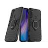 MaiJin LuluMain Compatibile con Redmi Note 8T Cover, Custodia Armor Anello Cavalletto (Funziona con Il Supporto Magnetico per Auto) Case Paraurti per Xiaomi Redmi Note 8T (Nero)