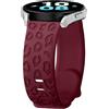 FYISWHO Cinturino Silicone per Garmin Vivoactive 6/5/3, 20mm Sport Bracciali Leopard Cinturini di Ricambio per Garmin Vivomove 3/Sport/Style/Luxe/Trend/HR,D2 Air X10/Bounce 2