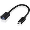 Keple Convertitore / Adattatore di Tipo C a Cavo USB OTG Compatibile con HP Pavilion x2 / HP Spectre x2, da USB C 3.1 a connettore femmina 3.0 standard, USB host, per collegare tastiera, flash drive 15cm