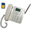 BW Telefono con Slot Sim GSM bianco - Fisso da tavola/scrivania - per anziani - Tim Vodafone Wind Quadband