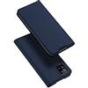 DUX DUCIS Custodia per Samsung Galaxy A12, Ultra Fit Flip Folio Custodia in pelle con [Cavalletto] [Slot per schede] [Chiusura magnetica] per Samsung Galaxy A12 (Blu scuro)